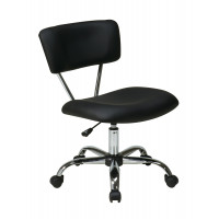 OSP Home Furnishings ST181-V3 Vista Task Office Chair in Black Vinyl